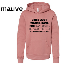 Load image into Gallery viewer, GJWHFUNdamental human rights Youth Fleece Hoodie
