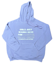 Load image into Gallery viewer, GJWHFUNdamental human rights Adult Drop Shoulder Fleece Hoodie
