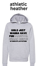 Load image into Gallery viewer, GJWHFUNdamental human rights Youth Fleece Hoodie