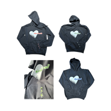 Load image into Gallery viewer, Heart Camp Sweatshirt with Hand Stitched Pocket