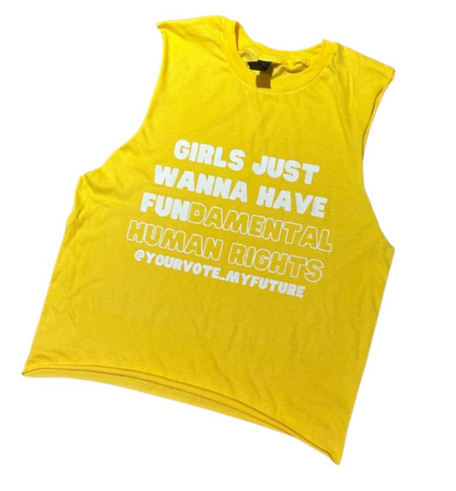 GJWHFUNdamental human rights Adult Muscle Tank