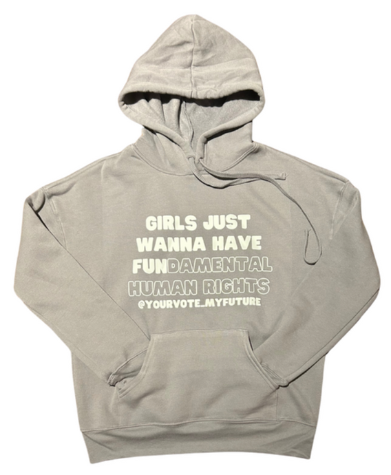 GJWHFUNdamental human rights Adult Drop Shoulder Fleece Hoodie