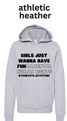 GJWHFUNdamental human rights Youth Fleece Hoodie