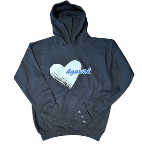 Heart Camp Sweatshirt with Hand Stitched Pocket