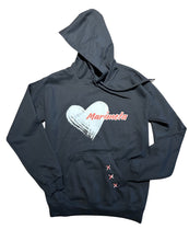 Load image into Gallery viewer, Heart Camp Sweatshirt with Hand Stitched Pocket