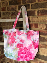 Load image into Gallery viewer, Large Zip Ice Dye Tote