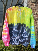 Load image into Gallery viewer, Neon Rainbow &amp; Black Sweatshirt