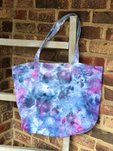 Load image into Gallery viewer, Large Zip Ice Dye Tote