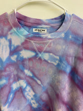 Load image into Gallery viewer, EXTRA LARGE Long-Sleeve Loose Cropped Waffle Shirt/Hand Dyed/Ice Dyed