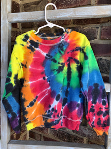 Crewneck Rainbow & Black Spiral Sweatshirt